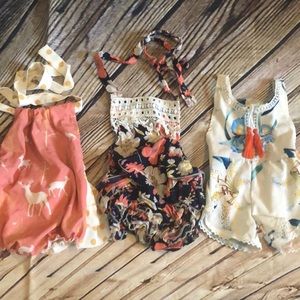 3-6 month baby romper lot